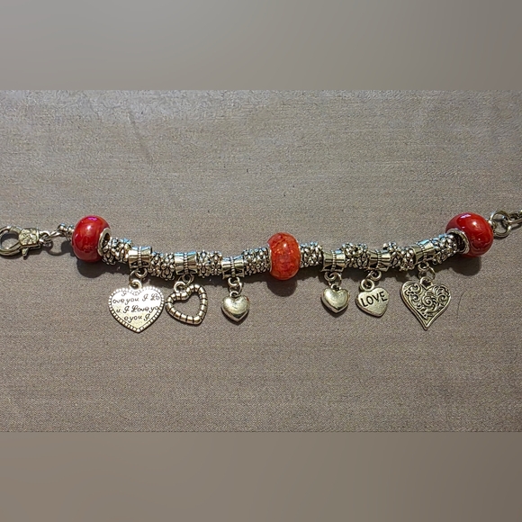Heart Bracelet- Handcrafted NIP - Picture 2 of 5